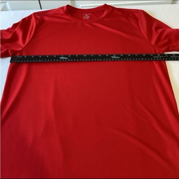 Athlio T-Shirt Men’s Size Medium Color Red 100% Polyester - Picture 4 of 6